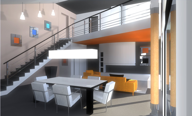 JB - Maison contemporaine Idron - Intérieur